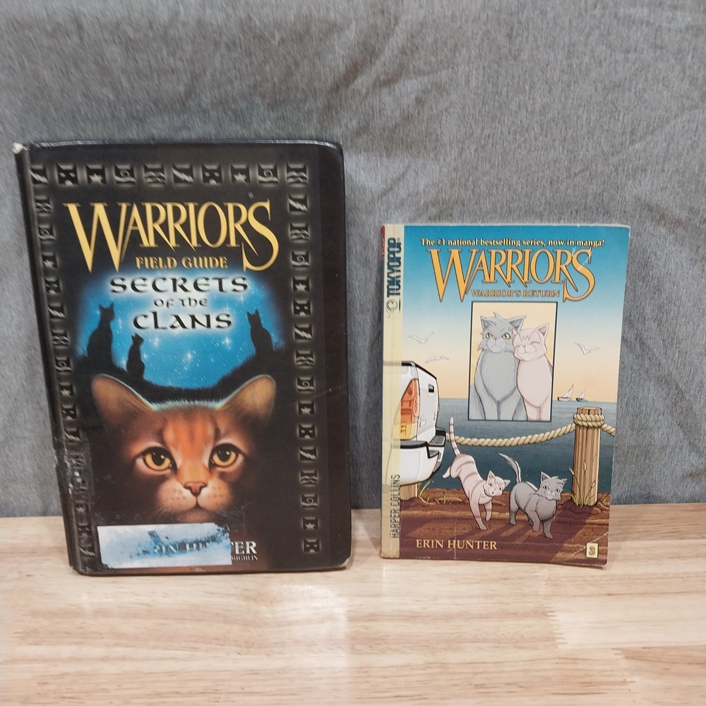 Erin Hunter Kids Warriors Book Lot Secrets of the Clans Manga OS Multi